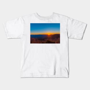 Sunset over North Georgia Mountains Kids T-Shirt